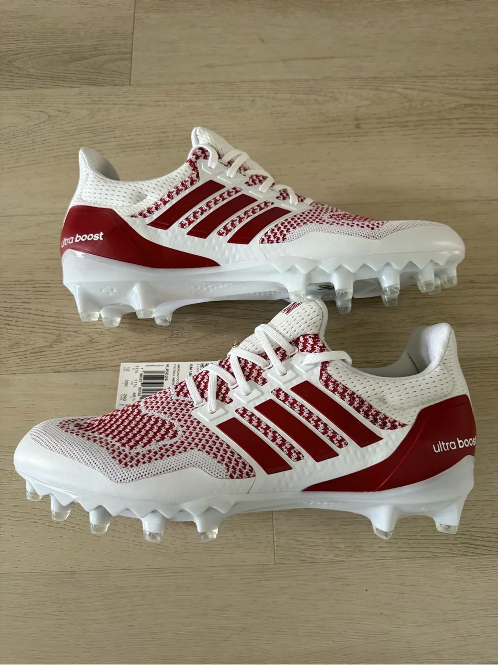 Adidas Ultraboost PE Issue Football Cleats Nebraska Cornhuskers KJ6024 Mens 12